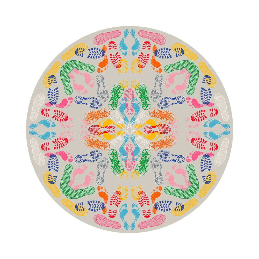 Qeeboo Tappeto Let's Dance Human...