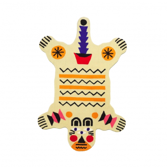 Qeeboo Oggian Bear L shaped carpet