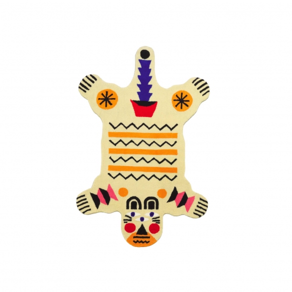 Qeeboo Tappeto Oggian Bear M sagomato