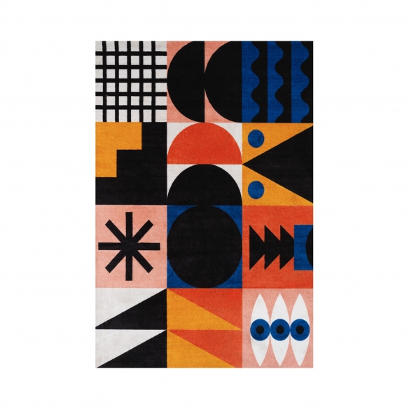 Qeeboo Oggian Composition 001 rectangular carpet