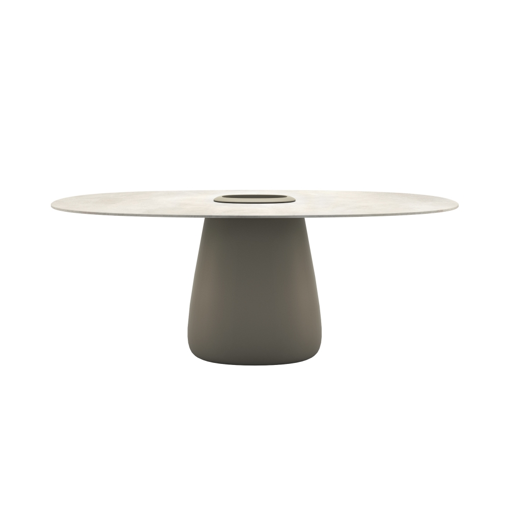 Qeeboo Tavolo Cobble 190 cm con vaso...