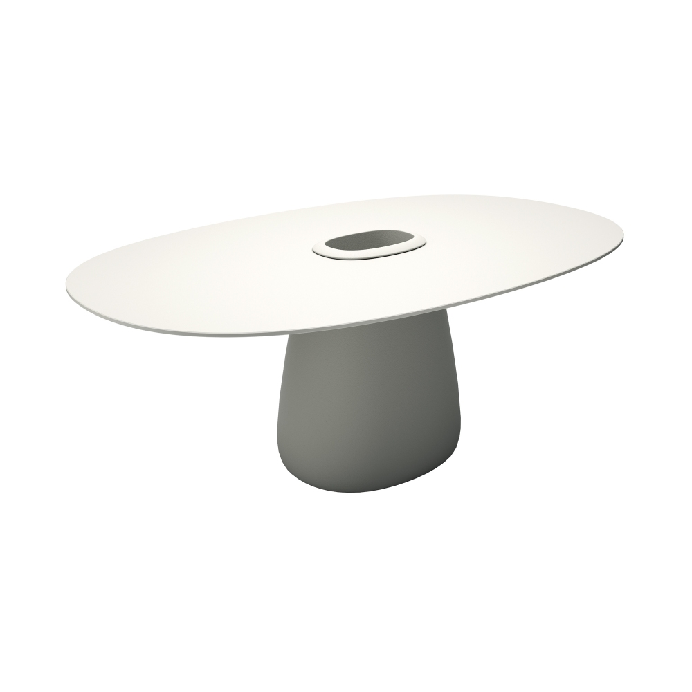 Qeeboo Cobble table 190 cm with central vase