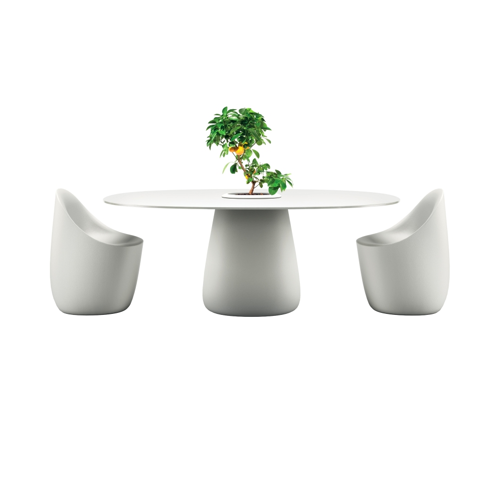Qeeboo Cobble table 190 cm with central vase