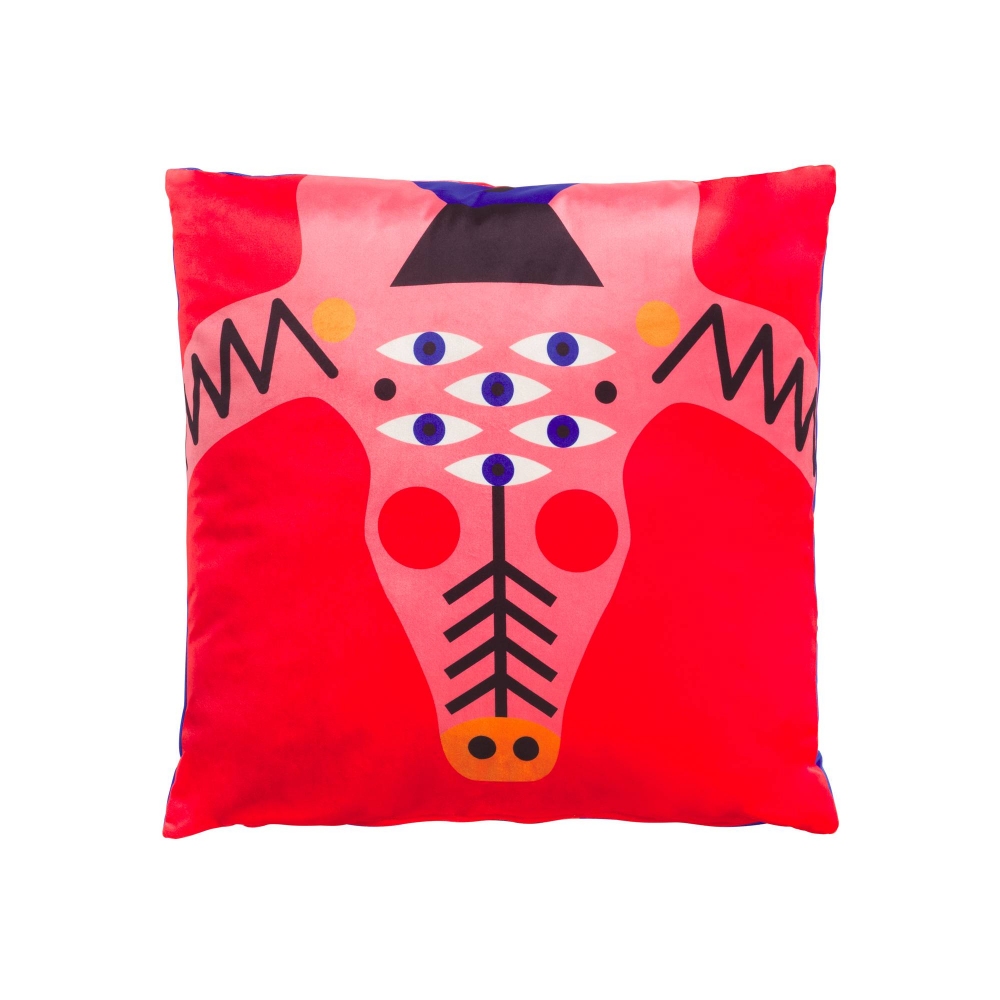 Qeeboo Cuscino Oggian Crocopink 45x45 cm