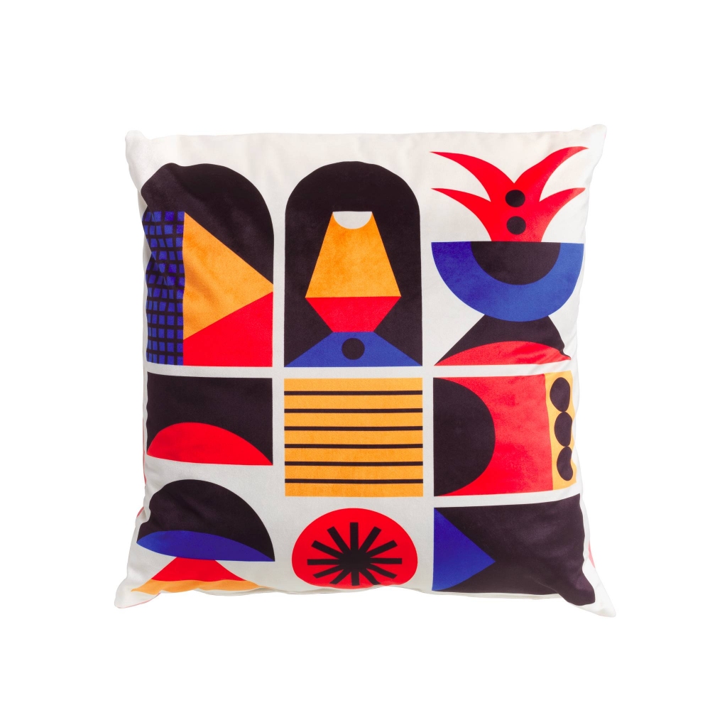 Qeeboo Cuscino Oggian Face 45x45 cm