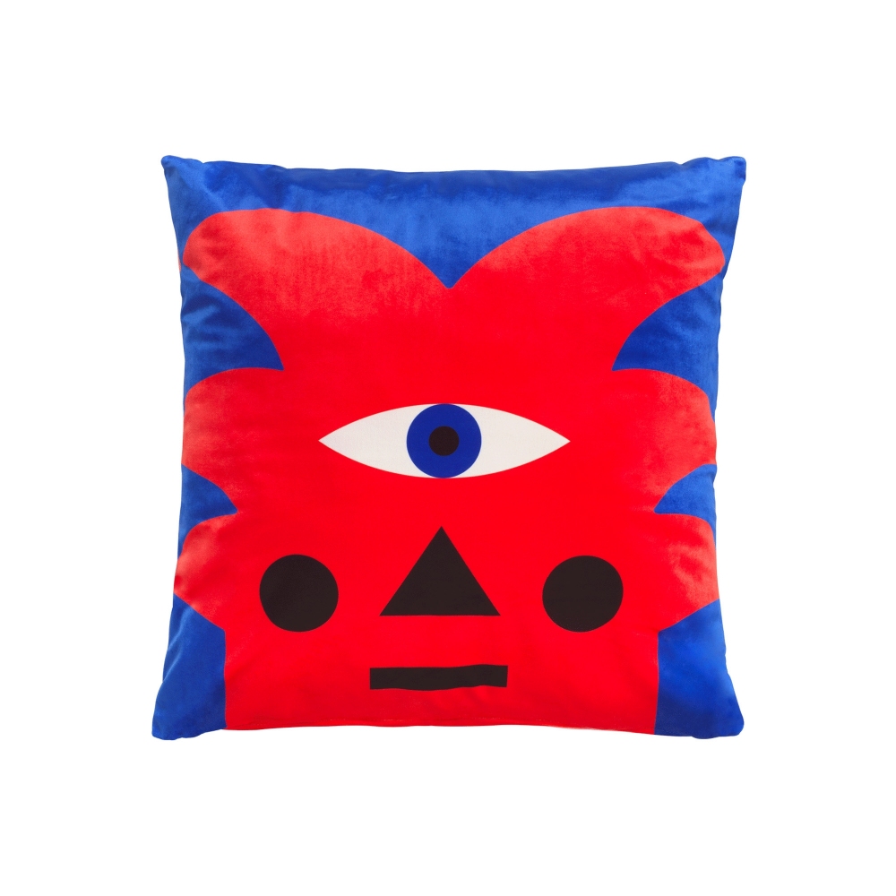 Qeeboo Oggian Red Palm 45x45 cm cushion