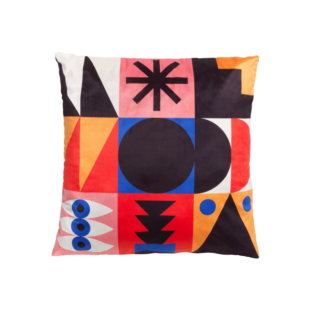 Qeeboo Oggian Red Palm 45x45 cm cushion