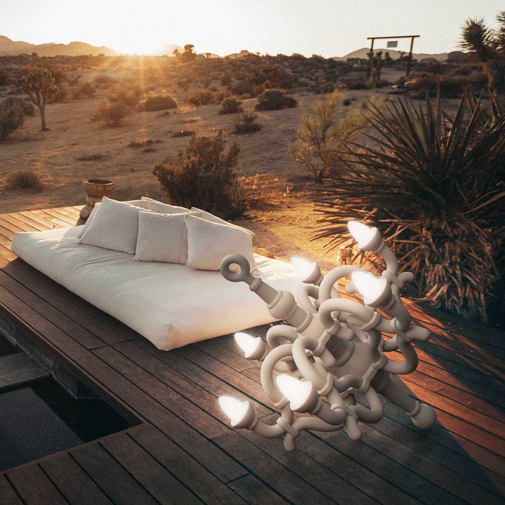 Qeeboo Lampada da terra Chandelier XL