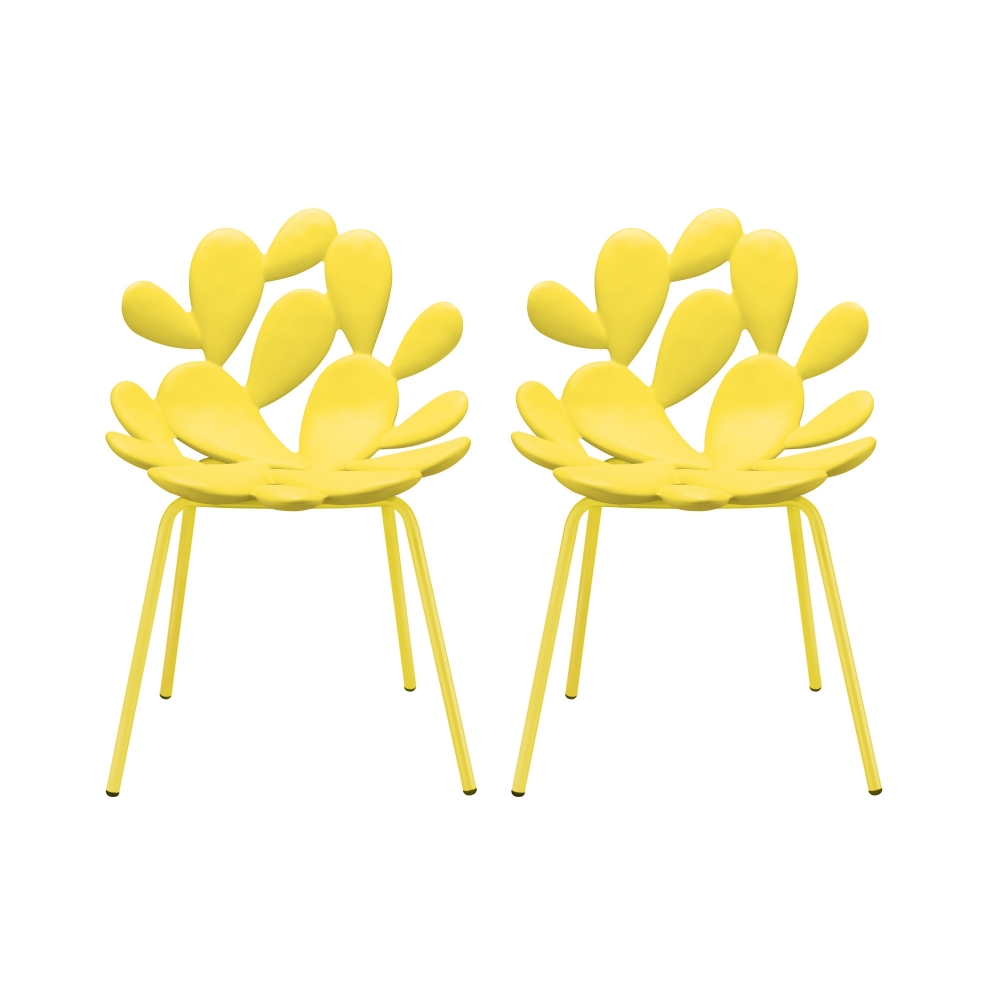 Qeeboo Set of 2 colored Filicudi chairs