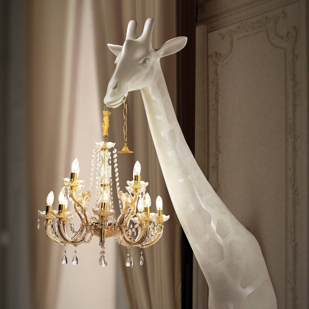 Qeeboo Lampada da Parete Giraffe in Love 1,73 mt