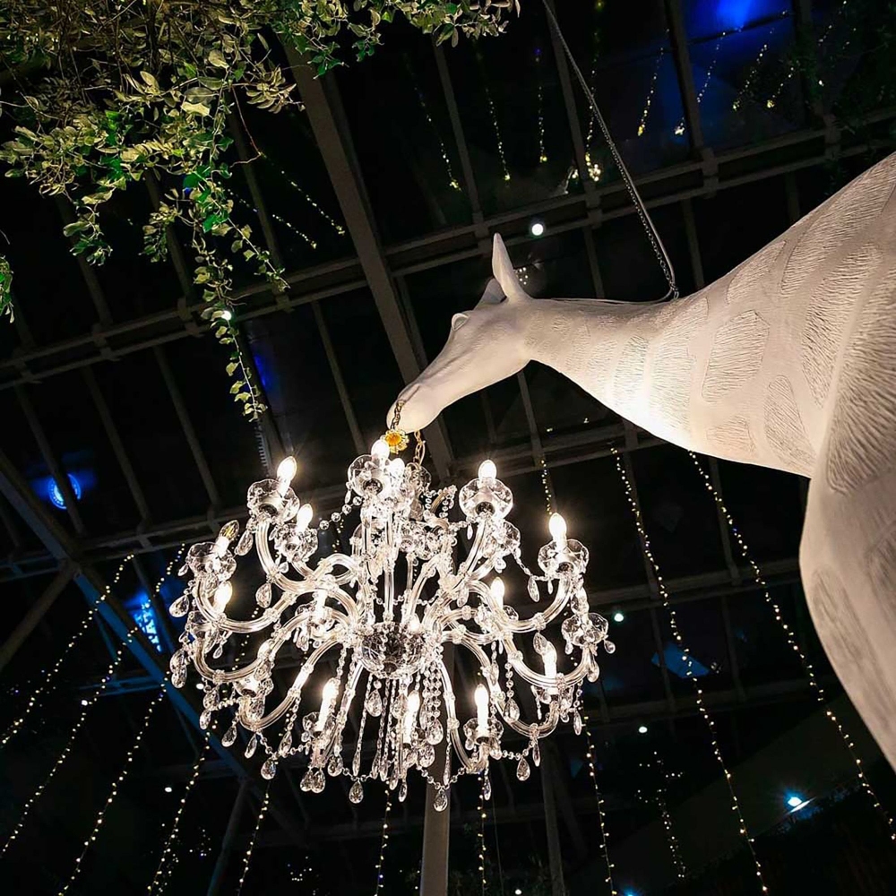 Qeeboo Lampada da terra Giraffe in love XL indoor