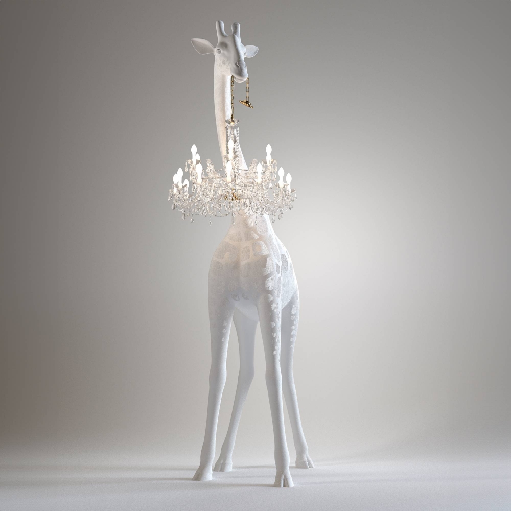 Qeeboo Lampada da terra Giraffe in love XL indoor