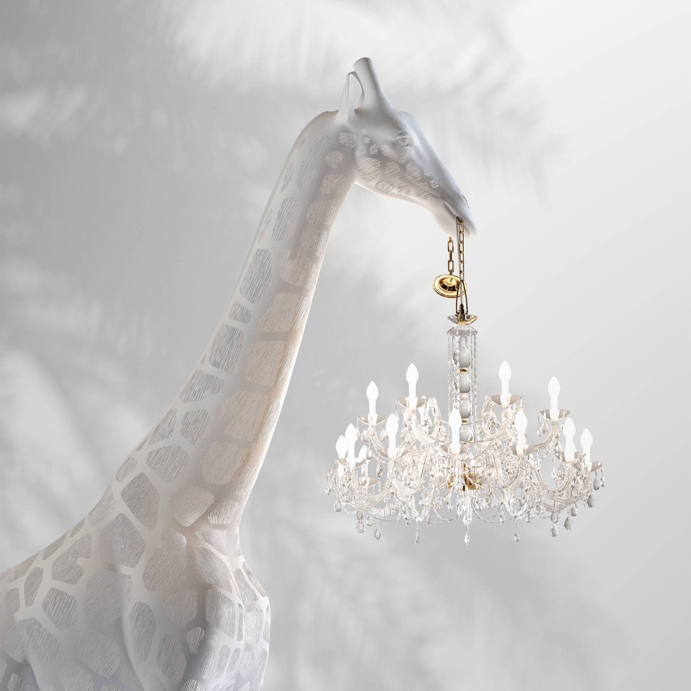 Qeeboo Giraffe in love XL indoor floor lamp