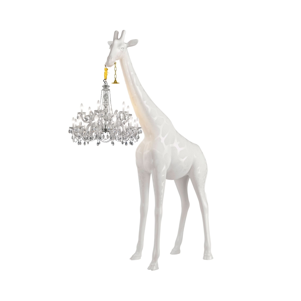 Qeeboo Lampada da terra Giraffe in love XL outdoor
