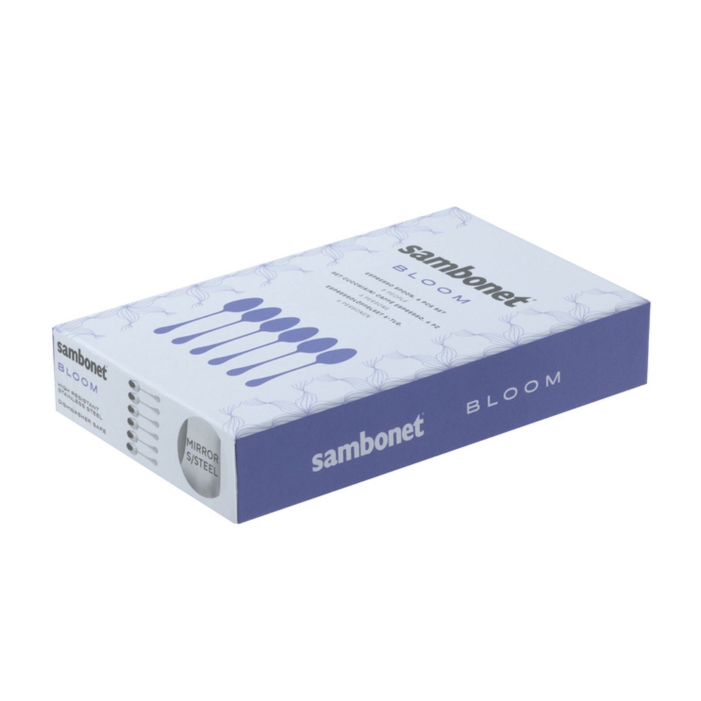 Sambonet 6 Bloom coffee spoons