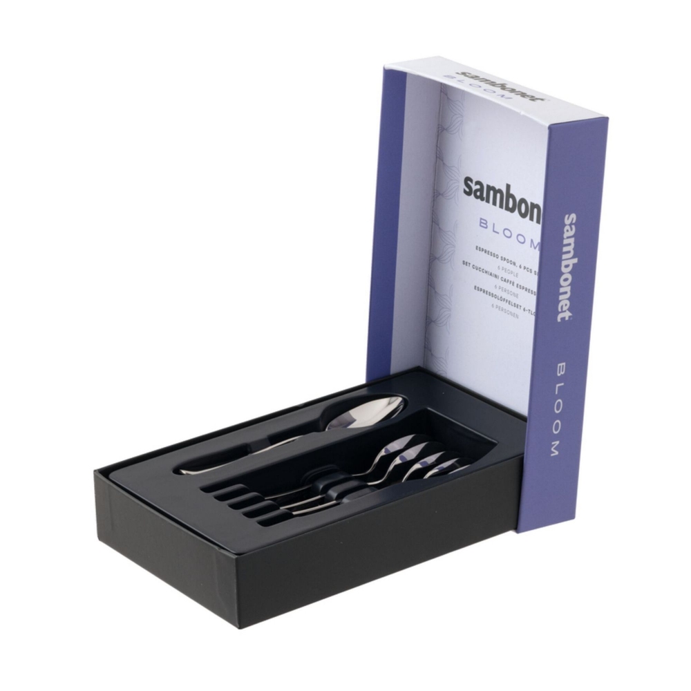 Sambonet 6 Bloom coffee spoons