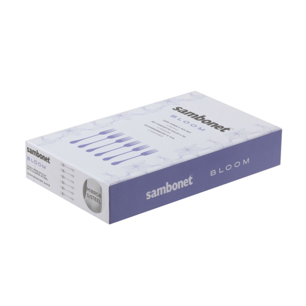 Sambonet 6 Bloom dessert forks
