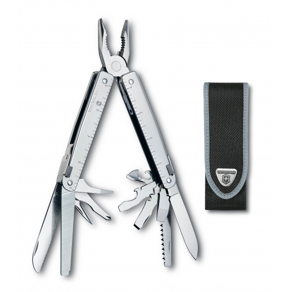 Victorinox Attrezzo Multifunzione Swisstool con fodero cordura