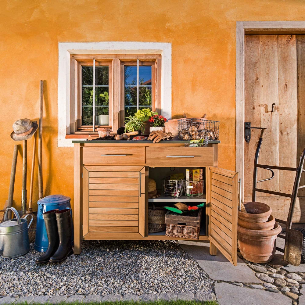 Weishäupl Mobiletto da esterno doppio Deck 120x59x92h cm