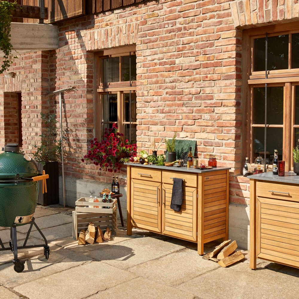 Weishäupl Deck outdoor cabinet for vases 120x59x99h cm