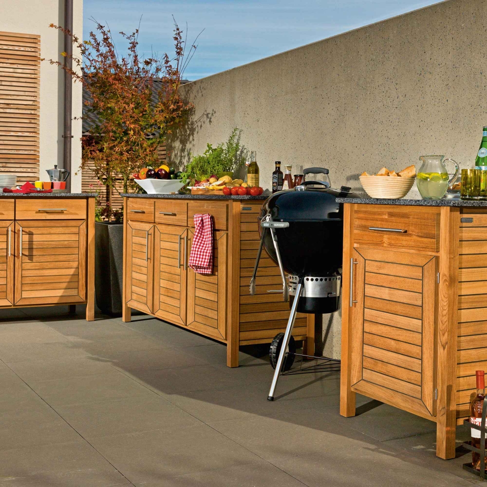 Weishäupl Deck outdoor triple cabinet 174x59x92h cm