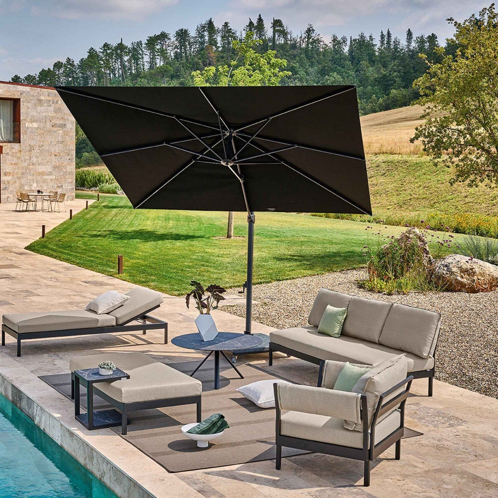 Weishäupl Cantilever garden umbrella 3x3 m