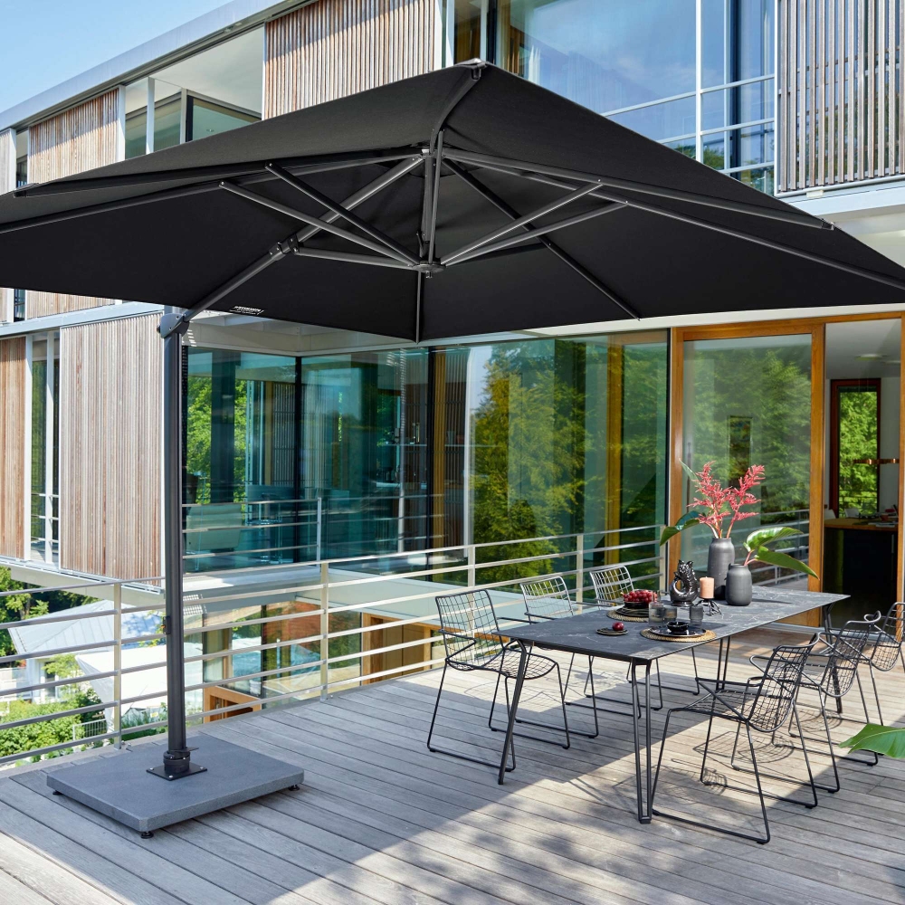 Weishäupl Ombrellone da giardino Cantilever 3x3 m