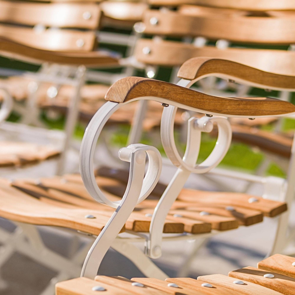 Weishäupl Panca 2 posti da esterno con braccioli Classic