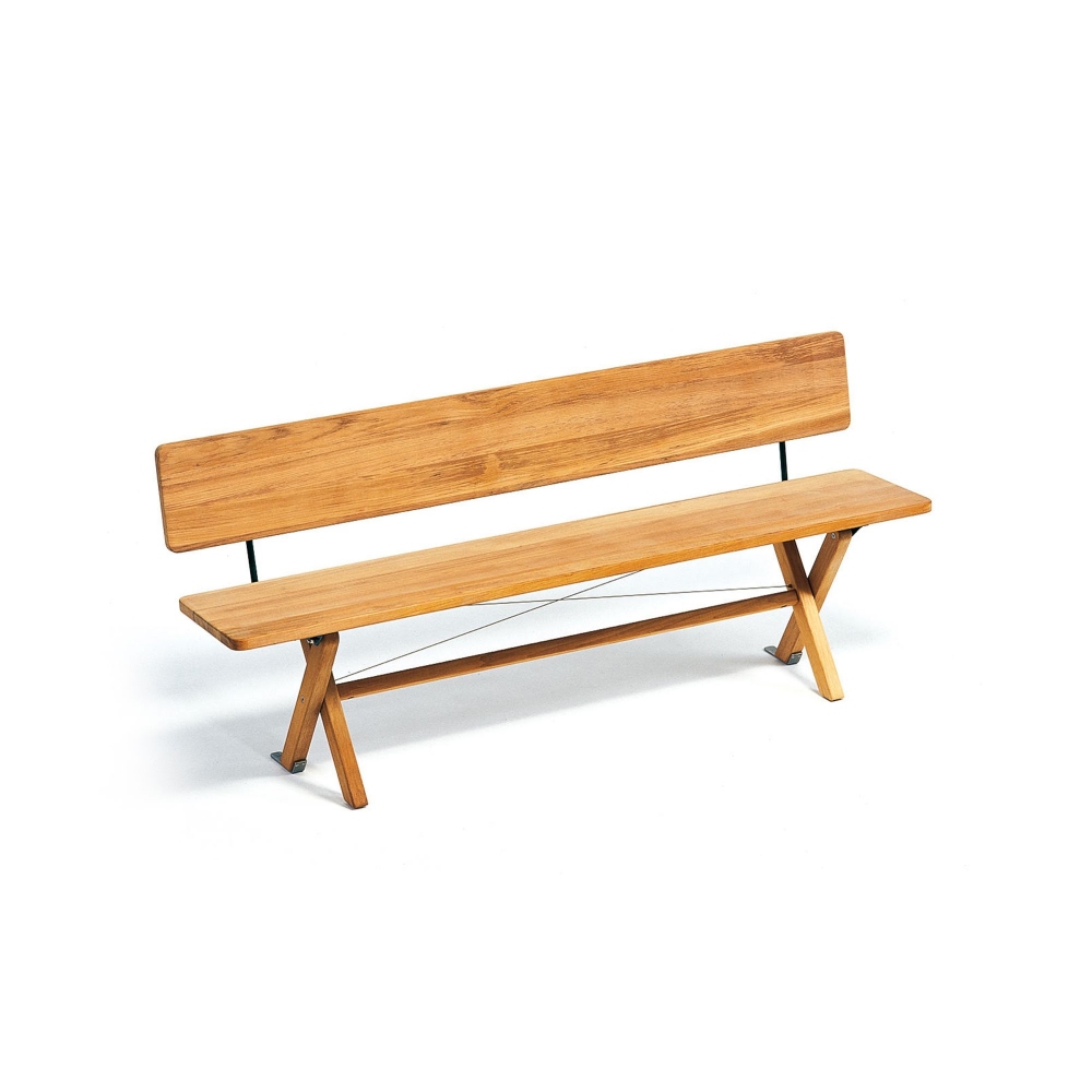 Weishäupl Cross outdoor bench with...