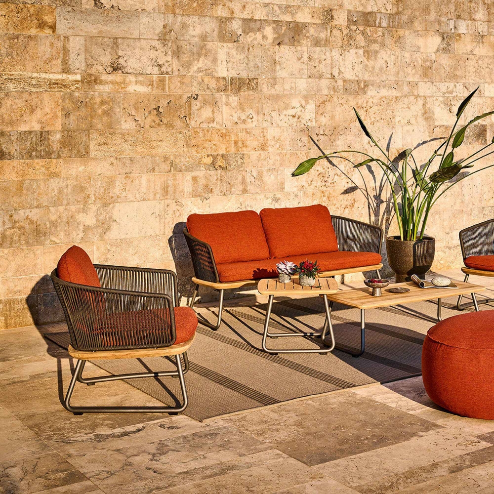 Weishäupl Tavolino da esterno Denia 115x55x38h cm