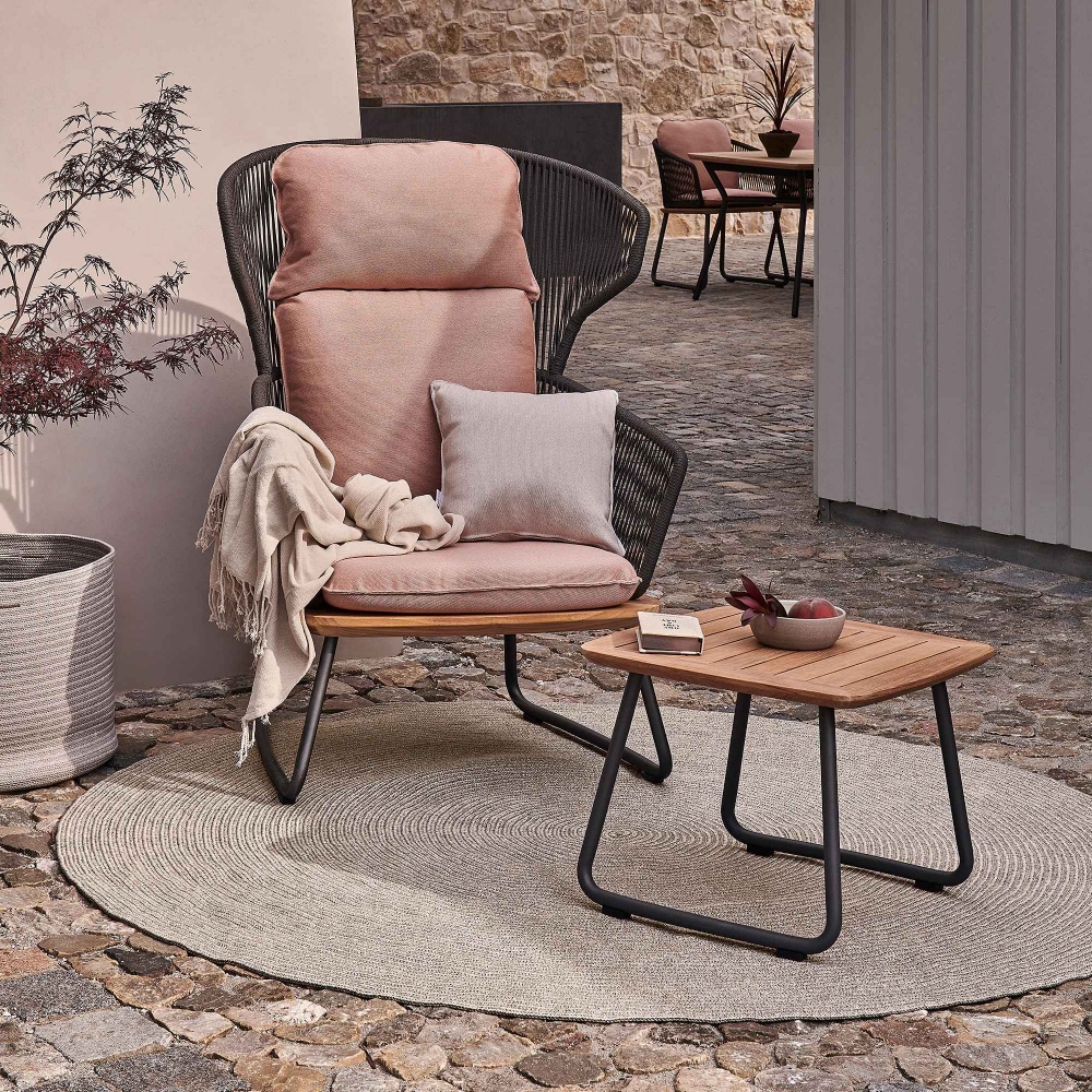 Weishäupl Tavolino da esterno Denia 55x55x43h cm