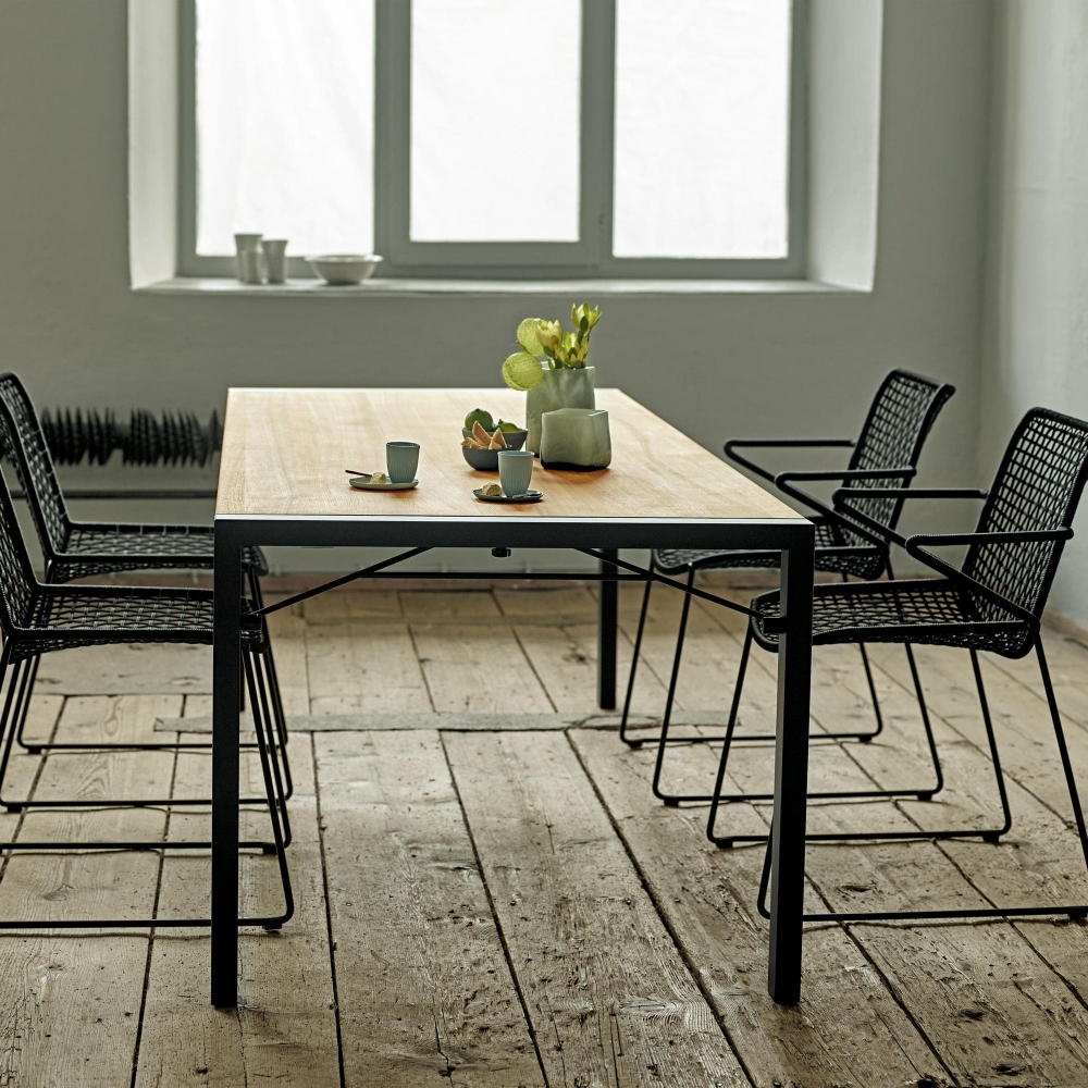 Weishäupl Tavolo da esterno Flip 220x90x74h cm