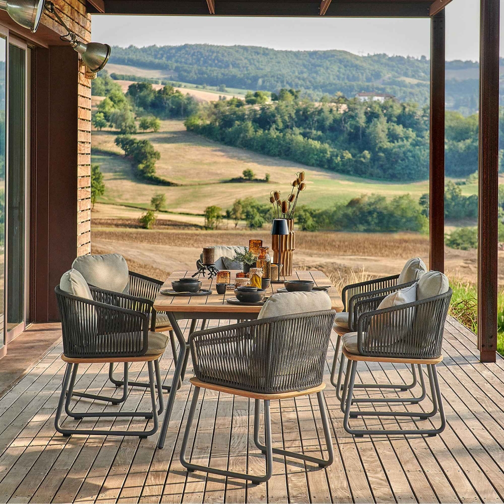Weishäupl Denia rectangular outdoor table 220x100x73h cm