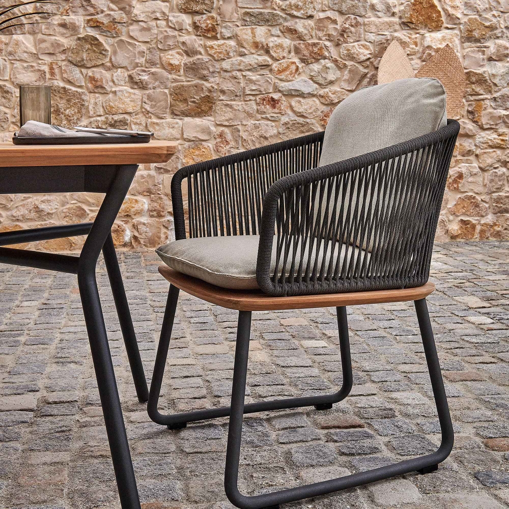 Weishäupl Tavolo rettangolare da esterno Denia 220x100x73h cm