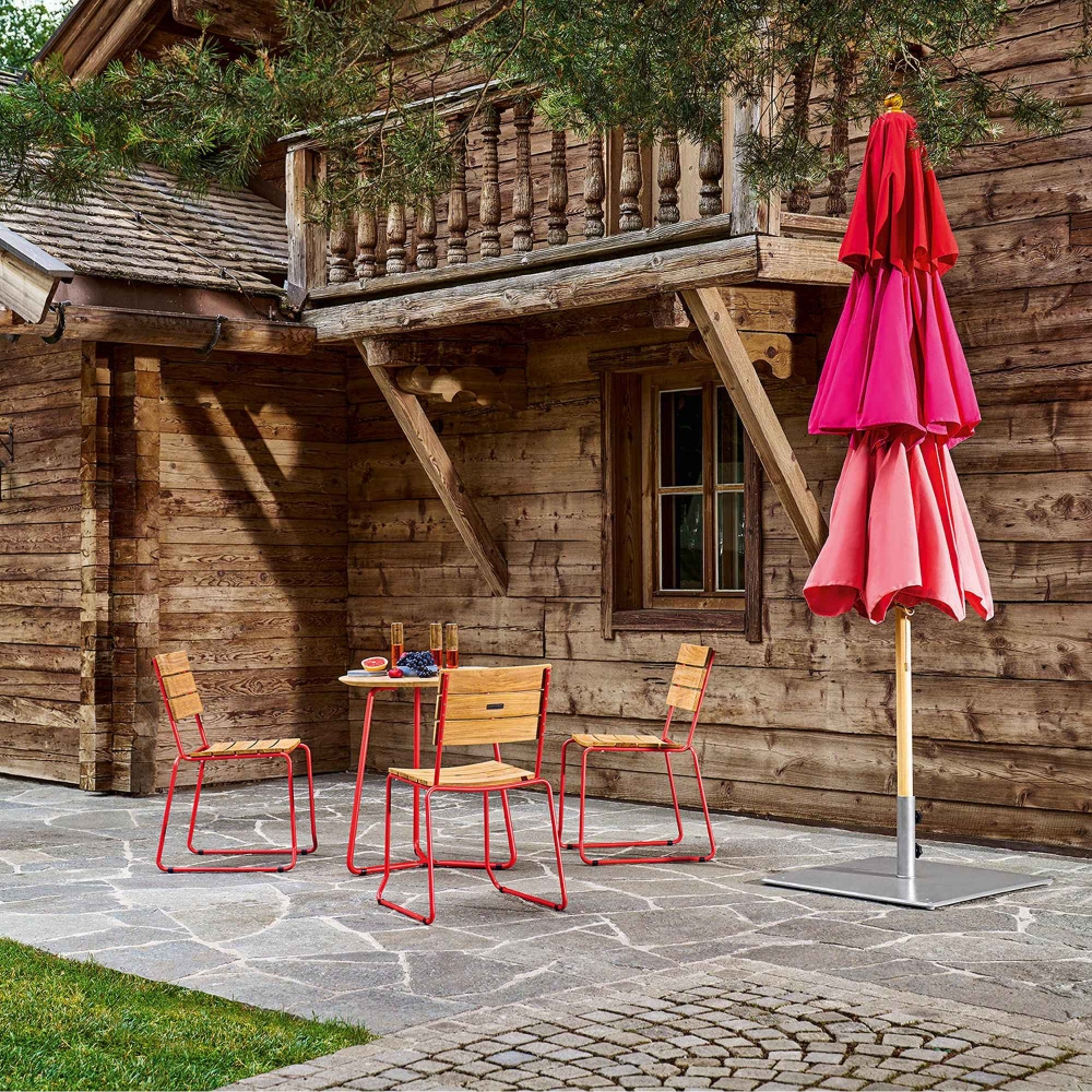 Weishäupl Klassiker round garden umbrella - Concrete base included