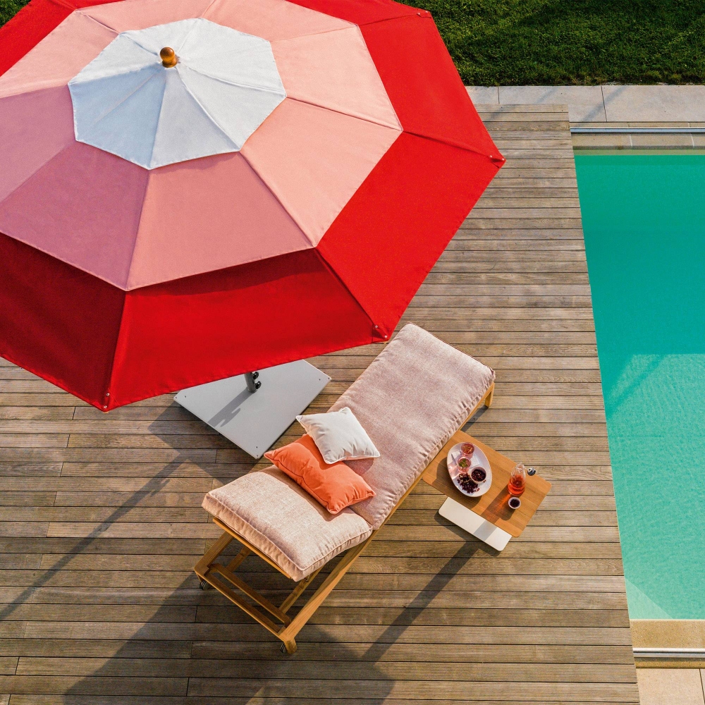 Weishäupl Klassiker round garden umbrella - Concrete base included