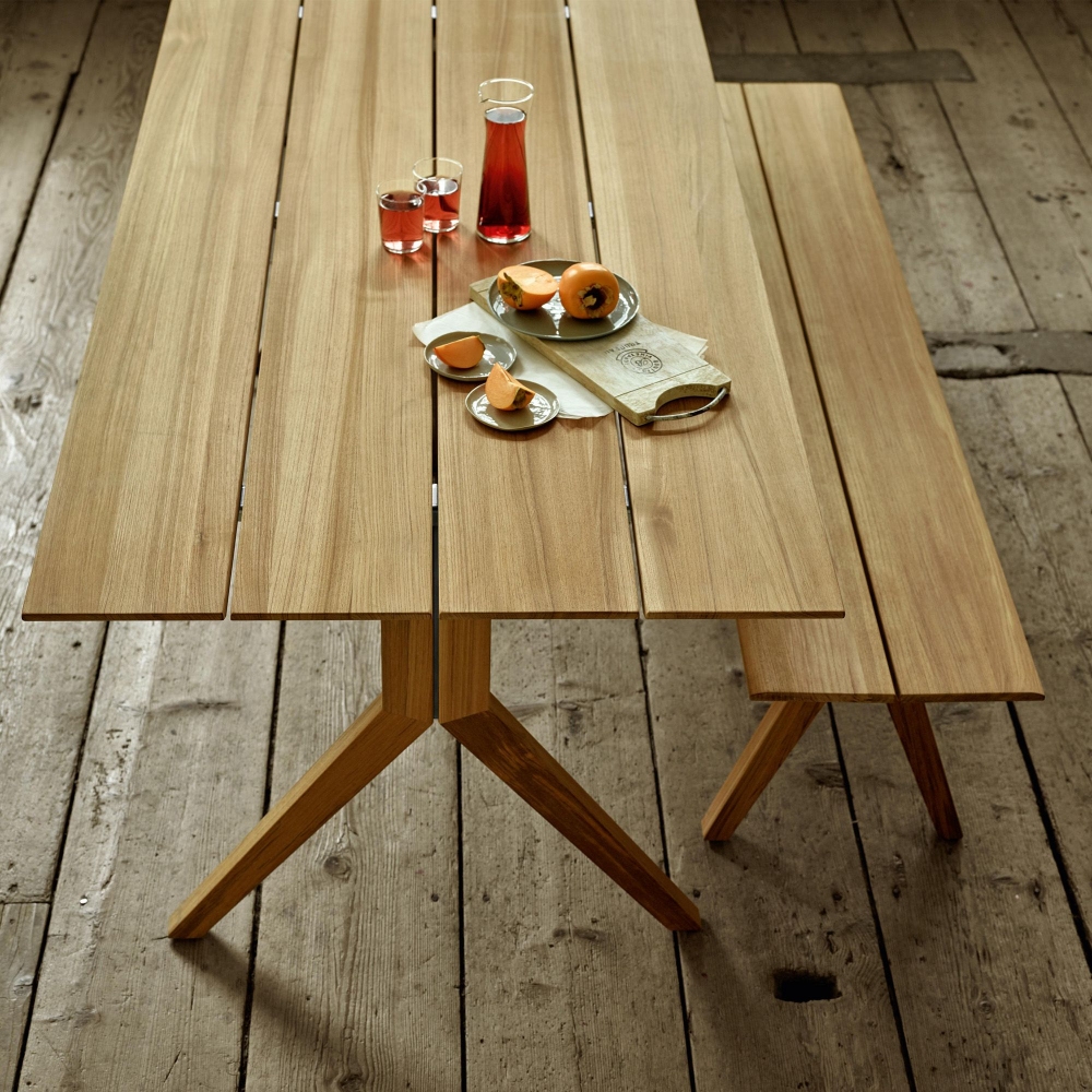 Weishäupl Panca da esterno Loft 180x38x46h cm