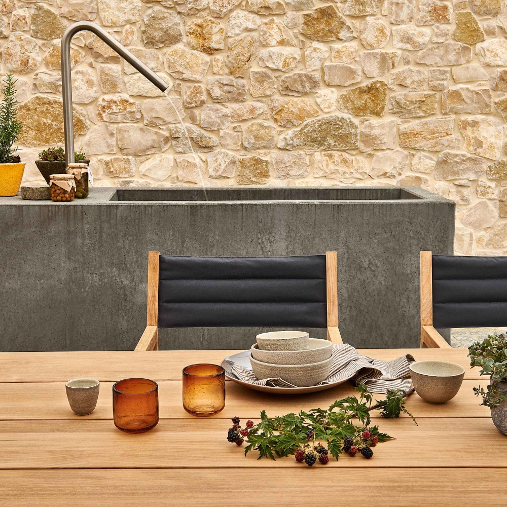 Weishäupl Panca da esterno Loft 220x38x46h cm