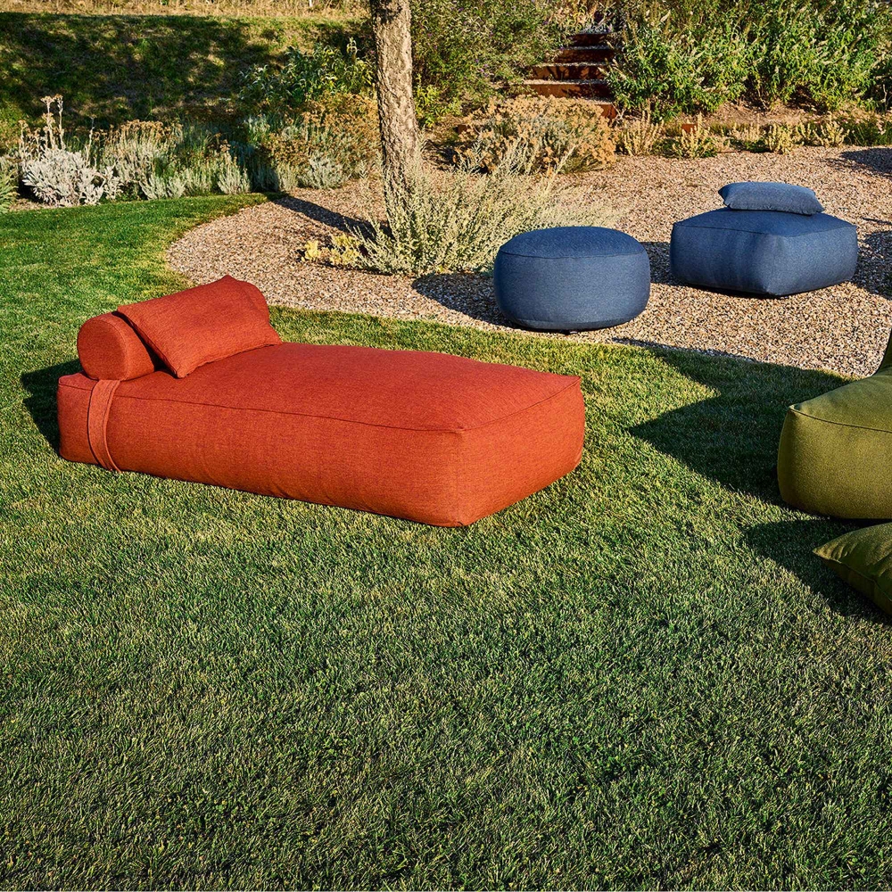 Weishäupl Pouf rotondo da esterno Maliha Ø80x35h