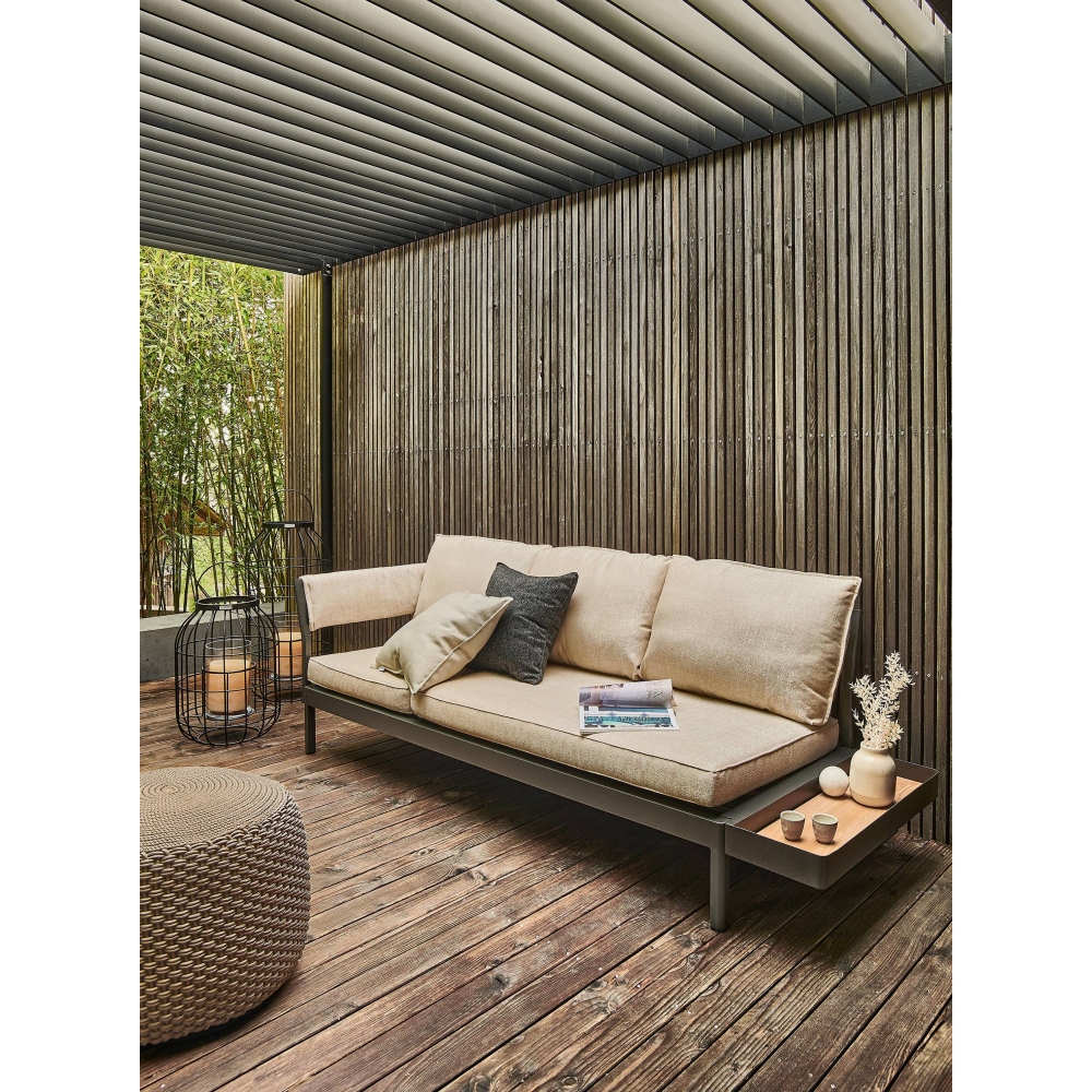 Weishäupl Minu 3-seater outdoor sofa - Left armrest