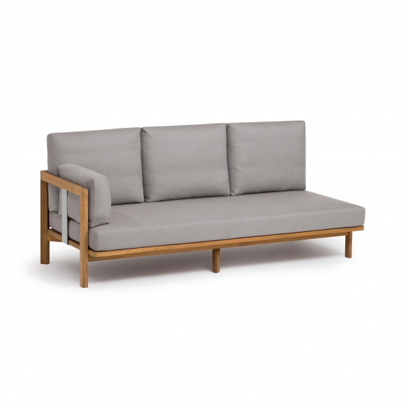 Weishäupl New Hampton 3-seater outdoor modular sofa - Armrest on the right