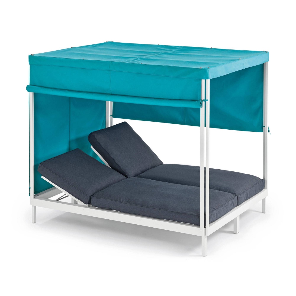 Weishäupl Letto a baldacchino da esterno Minu 205x159x160h cm