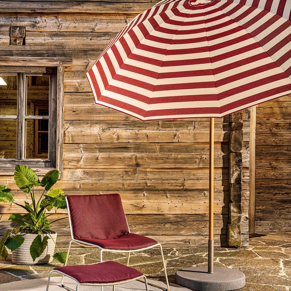 Weishäupl Pagoda garden umbrella diam. 240 cm - Round concrete base included