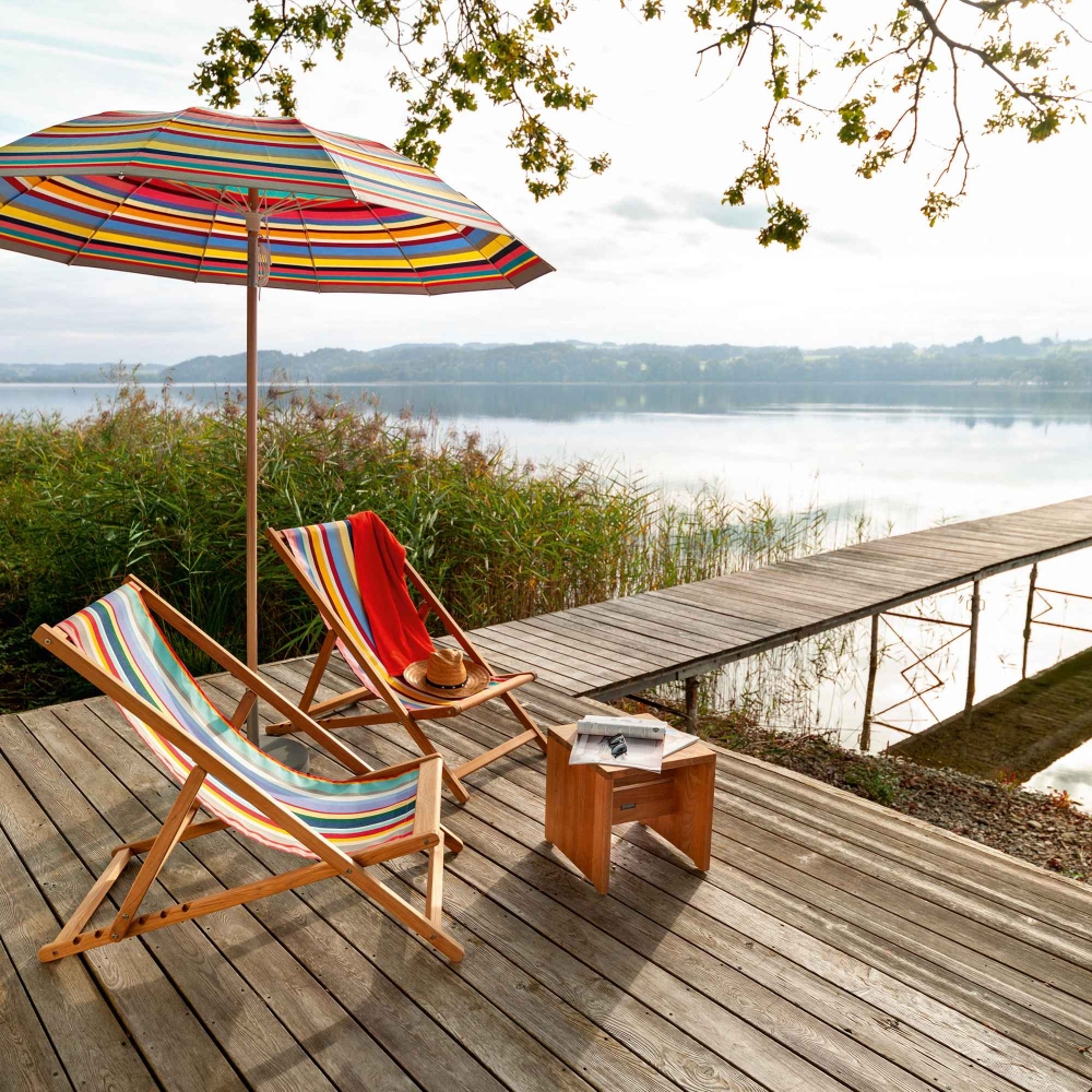 Weishäupl Pagoda garden umbrella diam. 240 cm - Round concrete base included