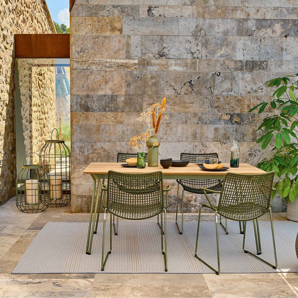 Weishäupl Slope rectangular outdoor table 165x90x74h cm