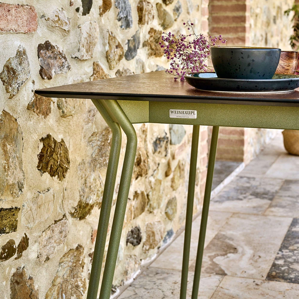 Weishäupl Slope rectangular outdoor table 165x90x74h cm