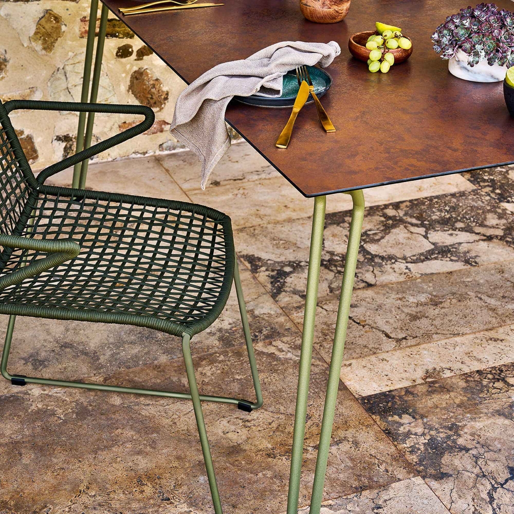 Weishäupl Slope rectangular outdoor table 165x90x74h cm