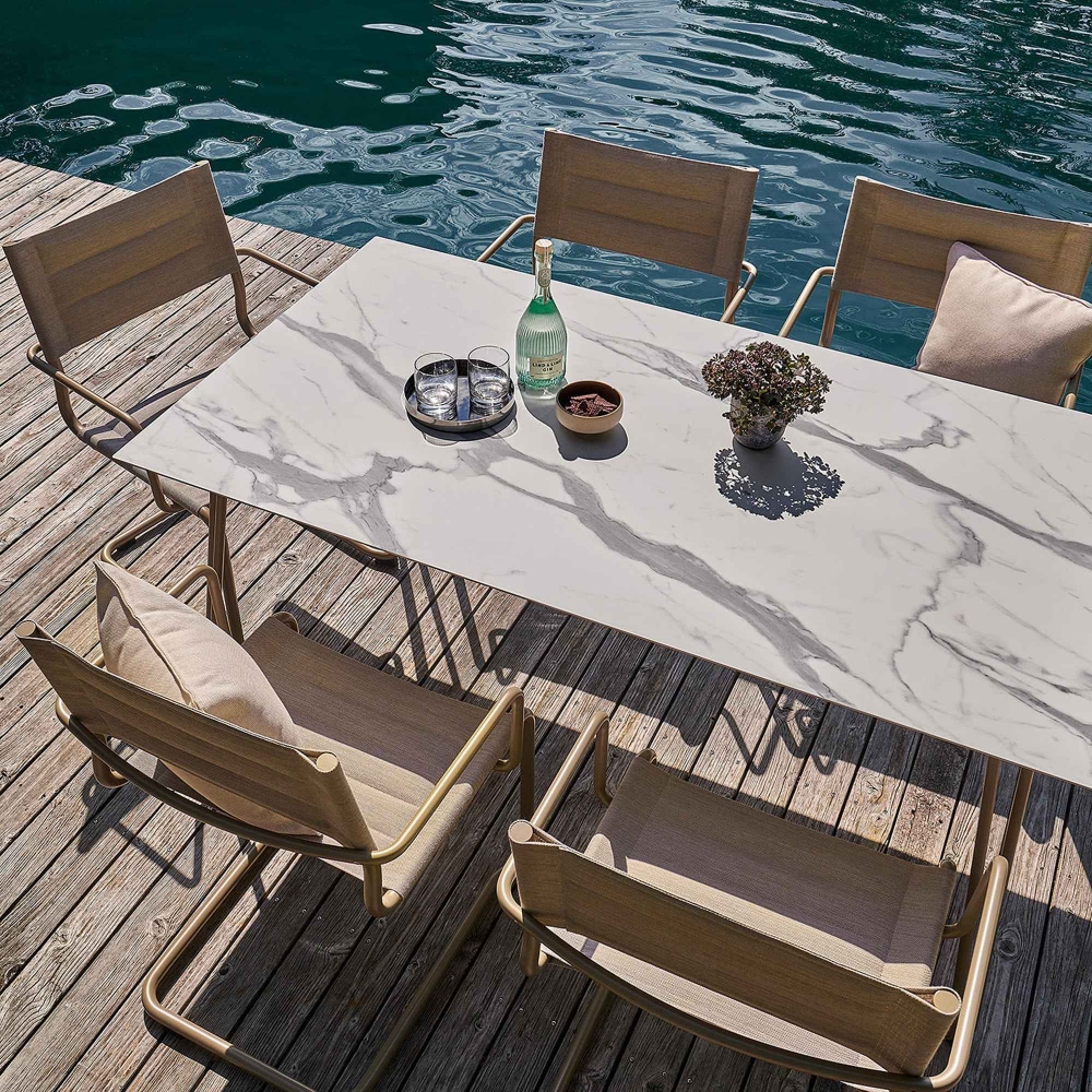 Weishäupl Slope rectangular outdoor table 165x90x74h cm