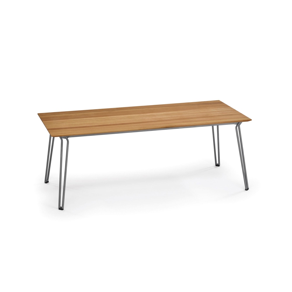 Weishäupl Tavolo rettangolare da esterno Slope 200x90x74h cm