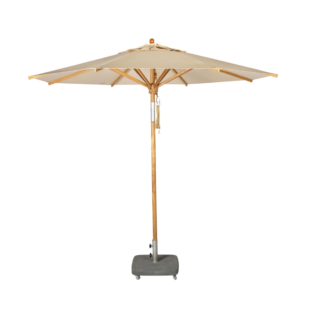 Weishäupl Teak round garden umbrella...